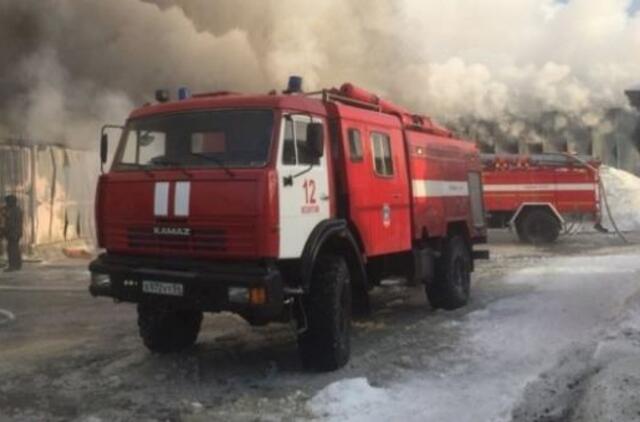 Per gaisrą Rusijos Marinsko mieste žuvo aštuoni žmonės