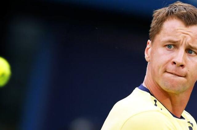 Tenisininkas R. Berankis Dubajuje pralaimėjo 23-iajai pasaulio raketei