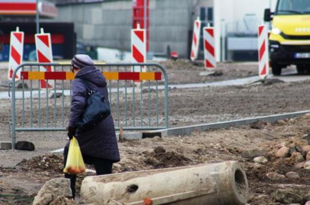 Buksuojanti gatvės rekonstrukcija varo į neviltį prekybininkus. Šie žadą atsaką valdžiai