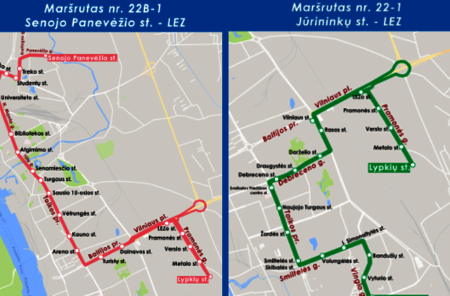 Į LEZą – maršrutai iš abiejų miesto galų