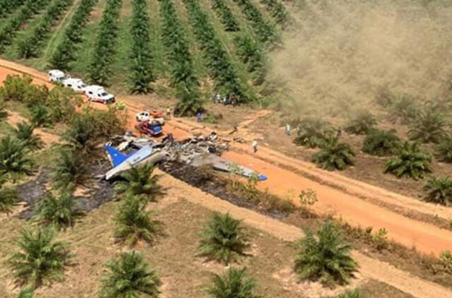 Kolumbijoje per lėktuvo katastrofą žuvo mažiausiai 12 žmonių