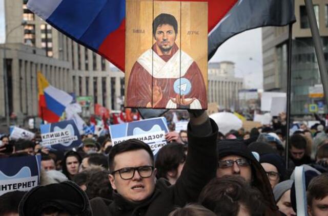 Maskvoje įvyko mitingas prieš interneto ribojimą