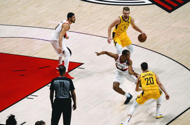 „Pacers“ su Domantu Saboniu patyrė nesėkmę Portlande