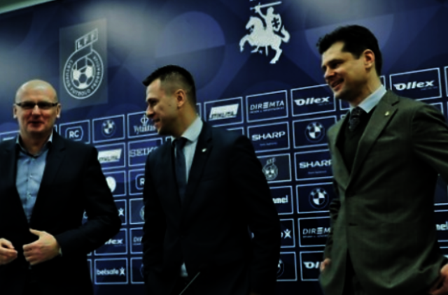 Pristatytas Lietuvos futbolo rinktinės trenerių štabas ir žaidėjų sudėtis