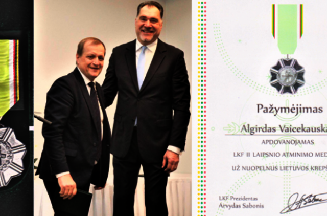 A.Vaicekauskas įvertintas krepšinio federacijos konferencijoje