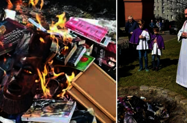 Lenkijoje kunigai sudegino knygų apie Harį Poterį