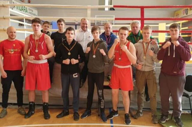 "Viesulo" boksininkams - šeši medaliai