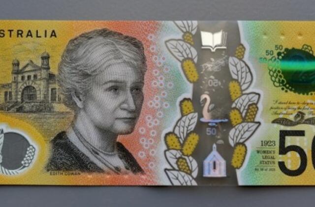 Ant Australijos banknoto kelis mėnesius nepastebėta rašybos klaida