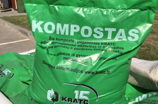 KRATC informuoja: gegužės mėnesį nemokamai dalinamas kompostas