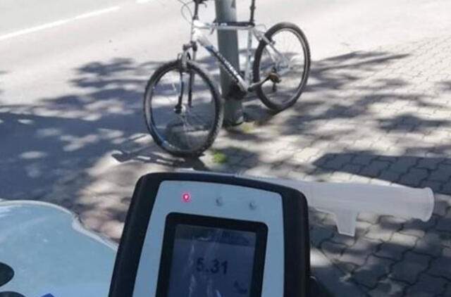 Palangoje - rekordiškai nusitašęs dviratininkas