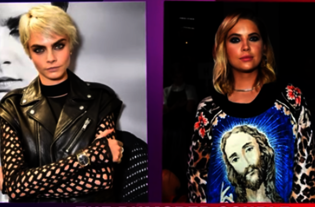 Romantiškus jausmus viena kitai demonstruojančios C. Delevingne ir A. Benson sulaukė homofobiškų komentarų