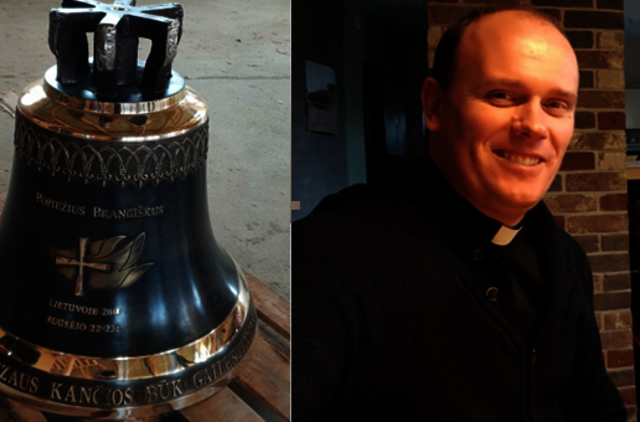 Slengių bažnyčioje – naujausias Lietuvos varpas