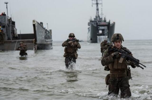 Nemirsetoje - BALTOPS 2019 karių išsilaipinimo operacija