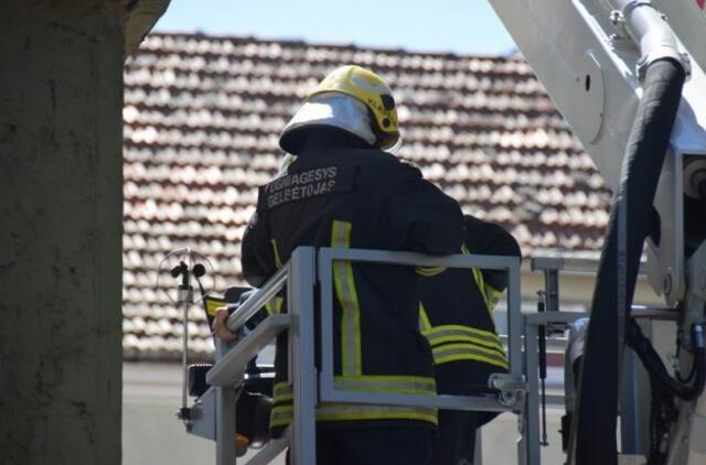 Klaipėdos senamiestyje kilo gaisras