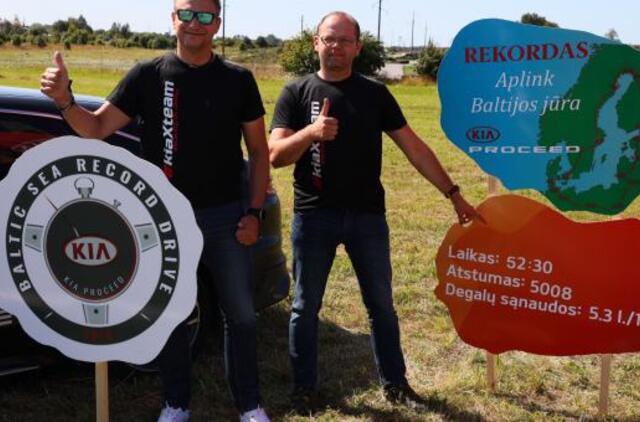 Baltijos jūrą apvažiavo per 2 paras