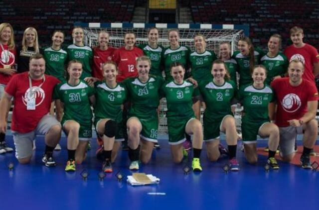 Merginų rankinio rinktinė mažajame finale nusileido turkėms