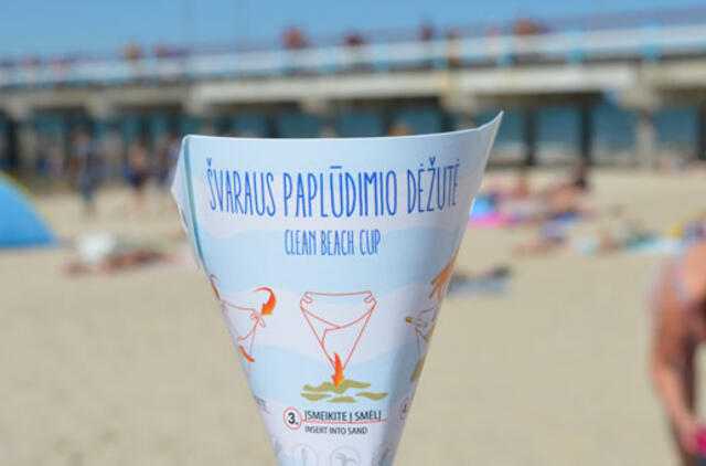 Palangoje - švaraus paplūdimio dėžutės
