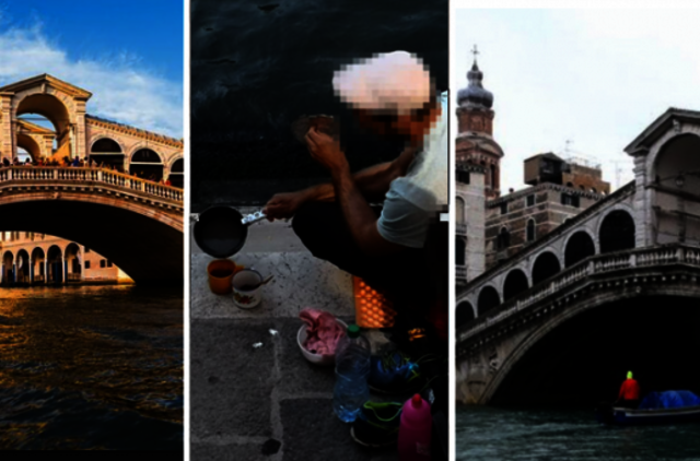 Venecijoje kavos ant Rialto tilto išsivirę vokiečių turistai gavo 950 eurų baudą