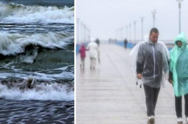 Įspėja: vėjo gūsiai sustiprės iki pavojingų 15–18 m/s