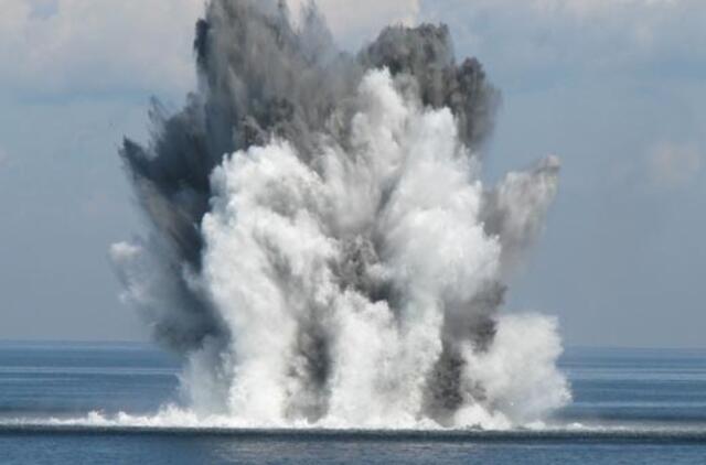 Jūroje sunaikinta II pasaulinio karo laikų inkarinė mina
