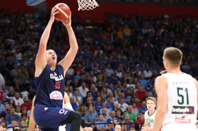 Lietuvos rinktinė po atkaklios kovos nusileido serbams