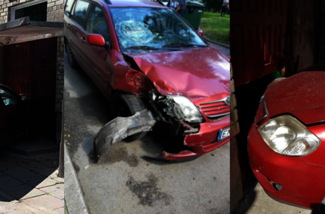 Pedalus supainiojusi senjorė taranavo laiptinę