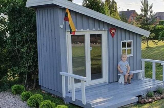 Svajonių namelį sūnui pastatė per savaitę