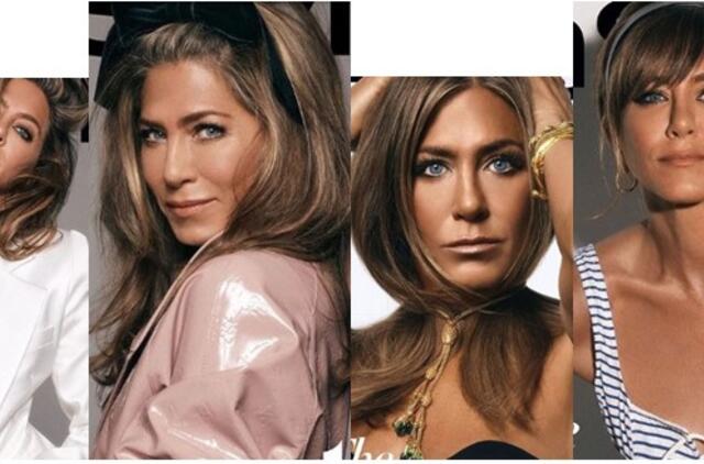 Ant žurnalo viršelio pozavusi J. Aniston – neatpažįstama: tai įžeidimas aktorei