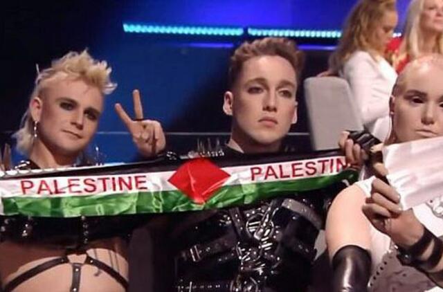 Islandija nubausta už propalestinietišką protestą per „Euroviziją“