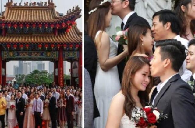 Malaizijoje vienu metu susituokė 99 poros