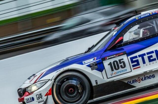 Justas Jonušis sublizgėjo lenktynėse Belgijoje