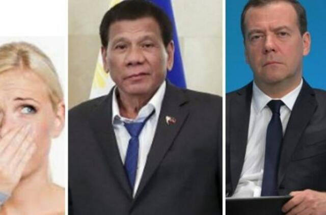 Maskvoje viešinčio Filipinų lyderio R. Duterte netvarkinga išvaizda sulaukė pašaipų