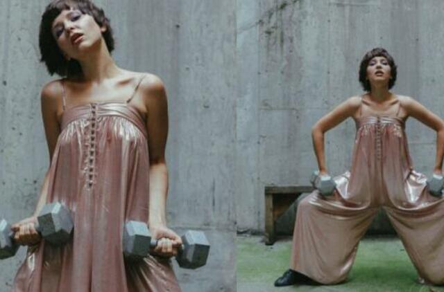 Naujausiame Monikos Liu vaizdo klipe panaudota daugiau nei 100 kilogramų riešutų