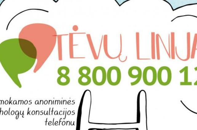 Per 2-ejus metus „Tėvų linijos“ psichologai padėjo beveik 2,5 tūkst. tėvų