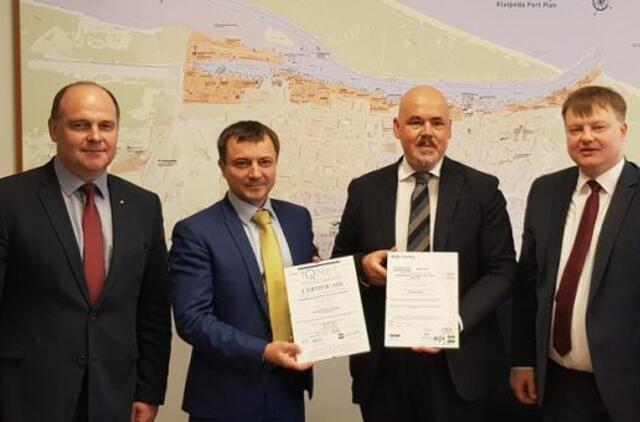 Klaipėdos jūrų uoste sertifikuota antikorupcinė vadybos sistema