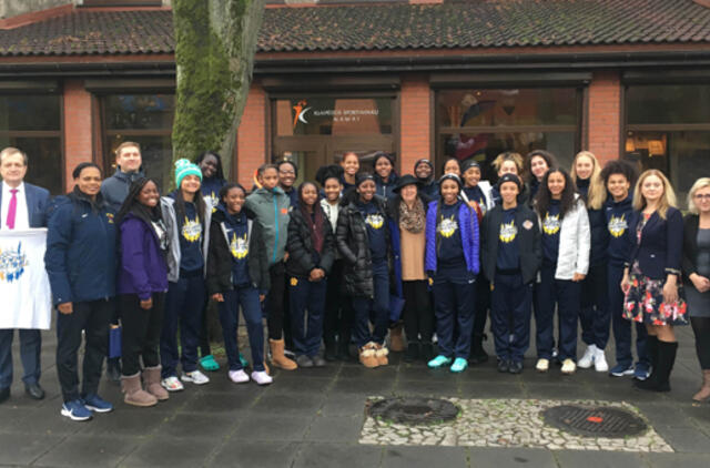 Viešnios iš JAV supažindintos su Klaipėda ir mūsų sportu