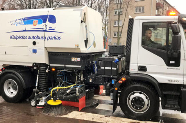 Klaipėdos gatvėse švariau: nušluota apie 3000 kilometrų
