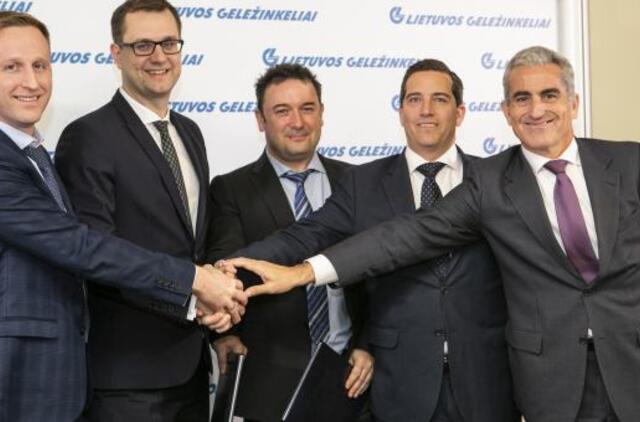 „Lietuvos geležinkeliai“ pasirašė ruožo Vilnius-Klaipėda elekrifikavimo sutartį