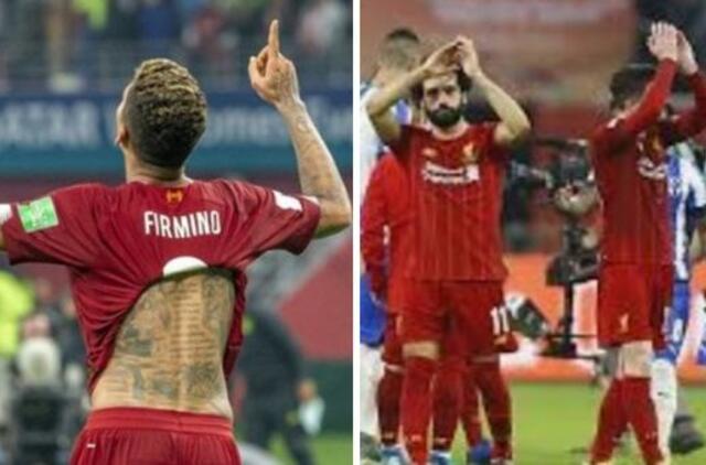 „Liverpool“ futbolininkai triumfavo FIFA pasaulio klubų taurėje