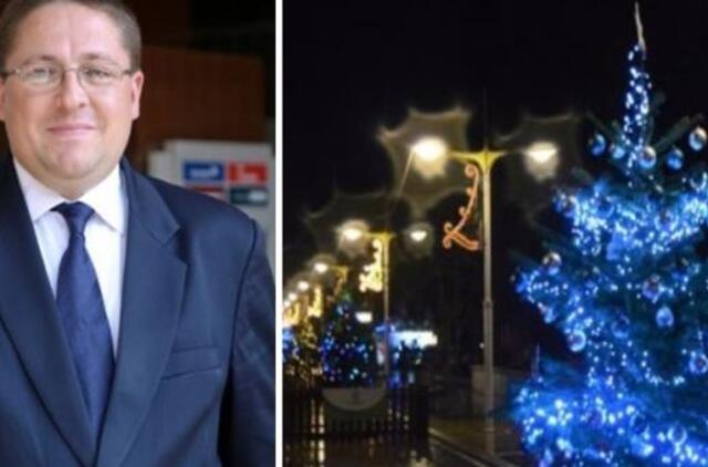 Palangos miesto mero Šarūno Vaitkaus sveikinimas šv. Kalėdų ir Naujųjų metų proga