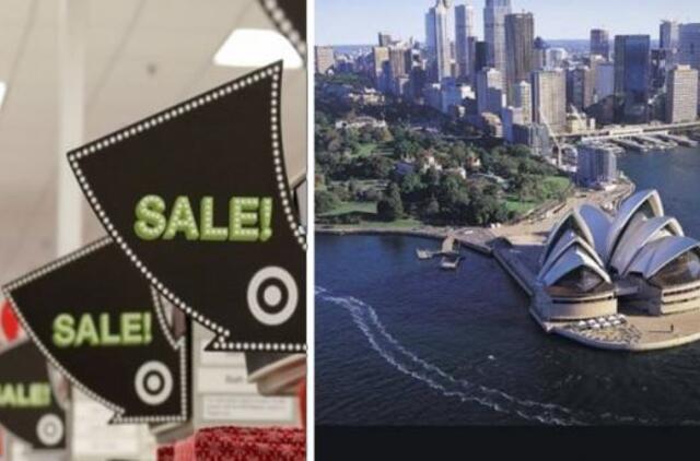 Per grumtynes dėl kalėdinių prizų Australijos prekybos centre nukentėjo per dešimt žmonių