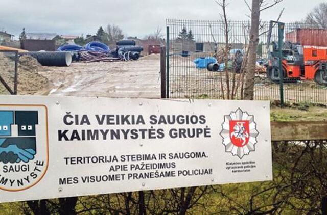 Sendvariškiai sergstisi vagišių perspėdami vieni kitus