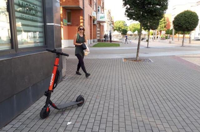 Už kompensaciją žada dviratį ar paspirtuką