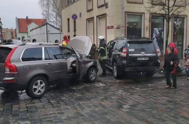 Klaipėdos senamiestyje - avarija