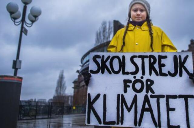 Klimato aktyvistei G. Thunberg sukanka 17-a