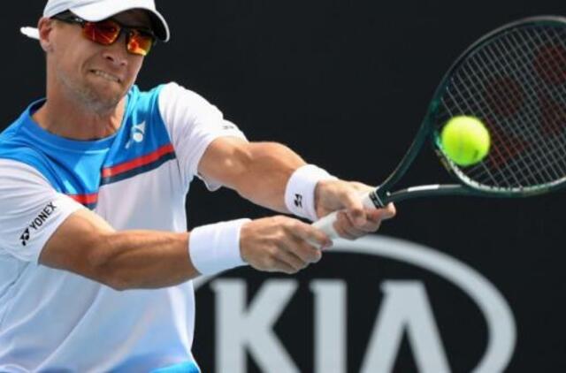 R. Berankis Melburne turėjo pripažinti aukštaūgio amerikiečio persvarą