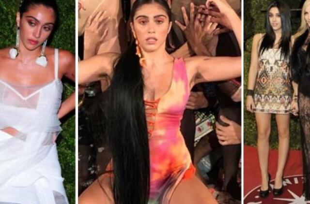 Skandalingosios Madonnos dukra meno pasirodyme vaizdavo orgiją