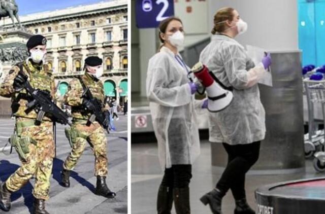 Dėl koronaviruso tirto iš Italijos grįžusio vyro mėginiai buvo neigiami