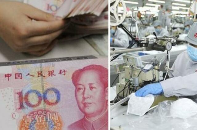 Kinija dėl epidemijos dezinfekuoja ir izoliuoja naudotus banknotus