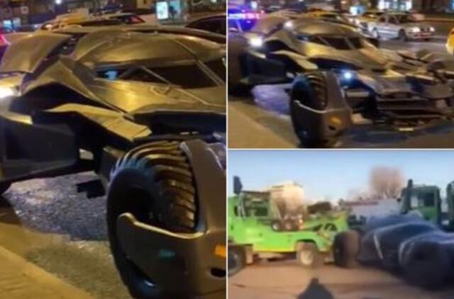 Maskvoje sulaikytas savadarbis „betmobilis“ ir jo vairuotojas